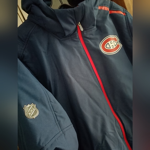 Montreal Canadiens Fanatics Navy Authentic Pro Rinkside Jacket - Picture 3 of 6